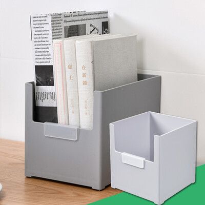 櫥櫃系統文件雜物收納盒-寬款M號 桌上收納盒 檔案夾 雜誌架 文件盒