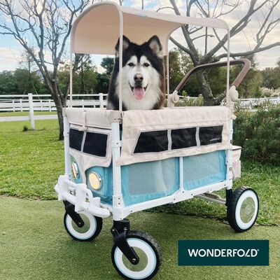 【WonderFold】VW4 福斯聯名多功能推車 中大型犬寵物推車 露營車 Volkswagen