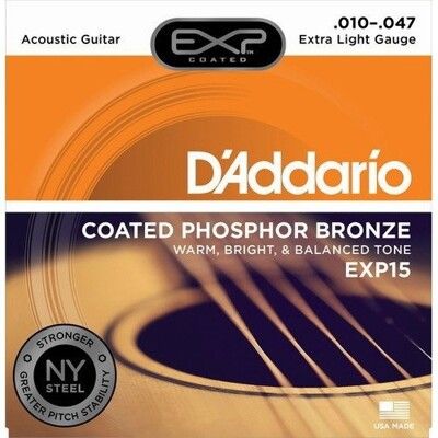 daddario exp15 (010-047) 磷青銅演奏/錄音級民謠吉他弦[唐尼樂器] - 標準