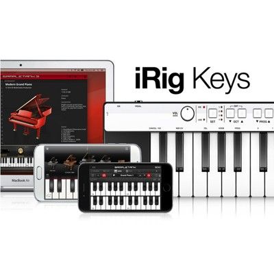 ik irig keys 37鍵 ios android pc mac midi 主控鍵盤