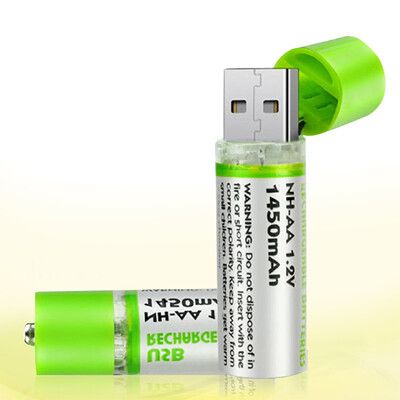 USB充電電池【3號電池】充電電池 非鹼性 碳鋅電池 環保可重複使用