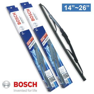 【BOSCH 博世】日本海外版超滑順石墨雨刷14吋~26吋