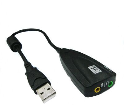 USB7.1音效卡含線-隨插即用免驅動