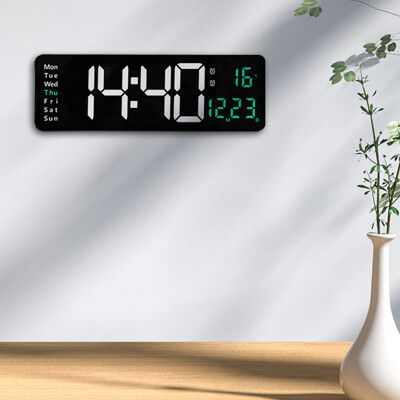 【美康】 LED電子數字掛鐘 大尺寸電子鐘 數字鐘 LED時鐘 數字時鐘 壁鐘 遙控鬧鐘  電子鐘