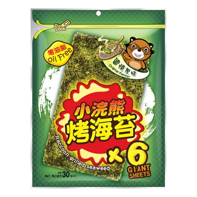 超夯泰國小浣熊烤海苔(6片)