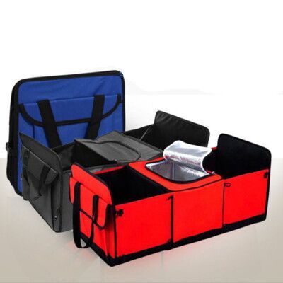 【DP305】汽車後備箱多用途整理箱 保溫箱 後行李箱3格收納箱 保溫袋 摺疊收納袋