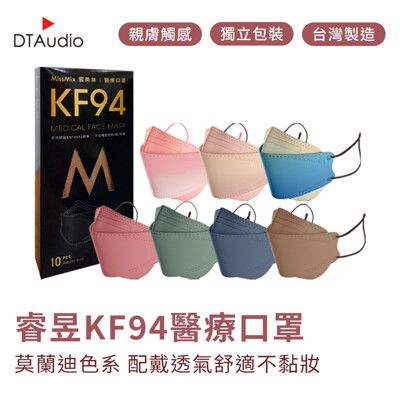 睿昱 KF94【莫蘭迪色系】醫療口罩 口罩 韓版口罩 莫蘭迪色 醫用口罩 台灣製造 雙鋼印