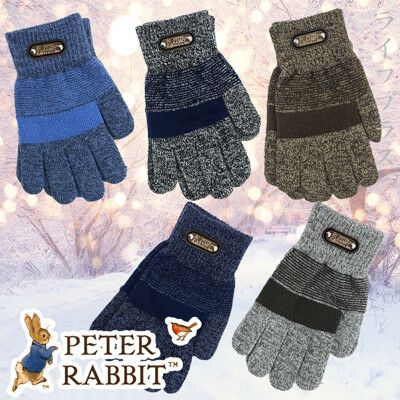 【一品川流】比得兔兒童AB紗保暖針織手套-16.5cm-GL5493