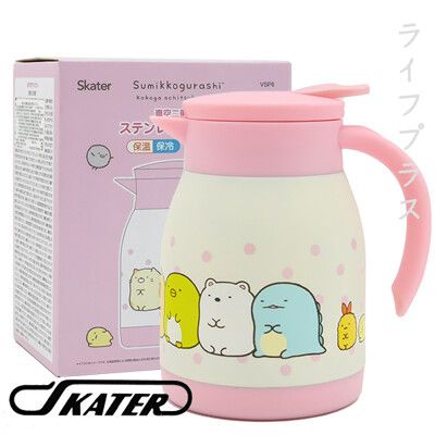 【一品川流】SKATER 日本進口 角落生物 #304不鏽鋼保溫壺 / 咖啡壺-600ml