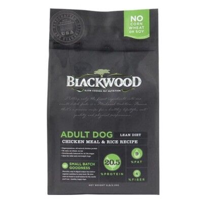 Blackwood柏萊富 特調低卡保健配方-雞肉+糙米 6.8Kg(15LB) 犬糧