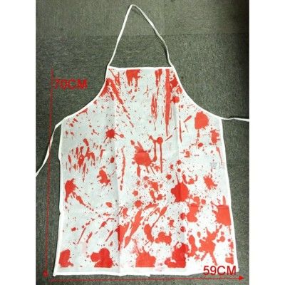 ☆派對達人☆萬聖節服裝/血腥服裝/血腥廚師/萬聖節血腥圍裙