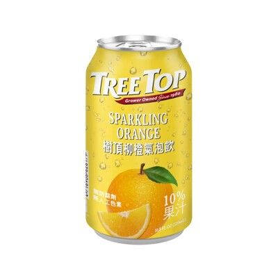 【零瓶出售】 Tree Top 樹頂 樹頂柳橙氣泡飲320ml*12入