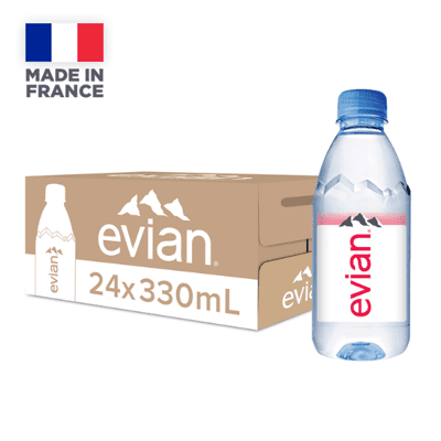 免運 法國依雲evian礦泉水 330ml x 24瓶 依雲 evian 會議 進口水 野餐 高爾夫