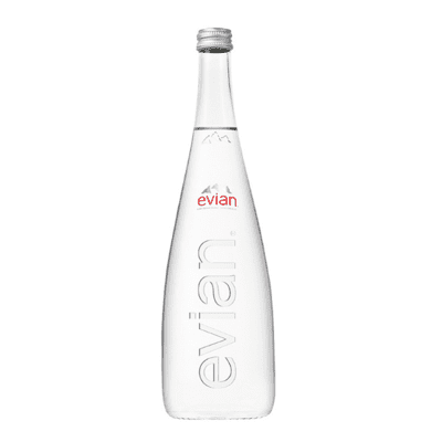 法國evian依雲 天然礦泉水 750ml x 12瓶(玻璃瓶裝)