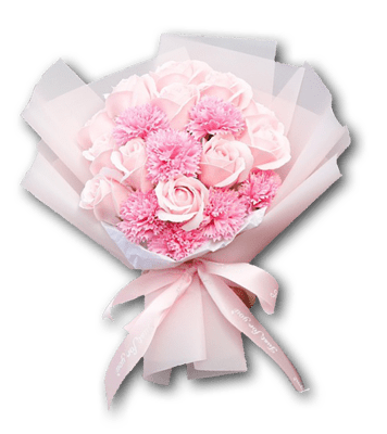 ✿幸福禮物✿母親節康乃馨玫瑰香皂花乾燥花花束