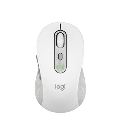 Logitech 羅技 M750 多工靜音無線滑鼠(珍珠白)