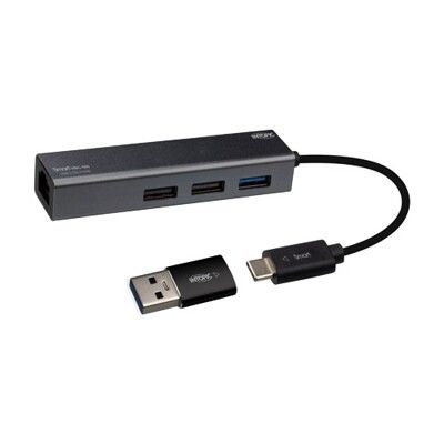 INTOPIC HBC-580 USB3.1+RJ45鋁合金集線器