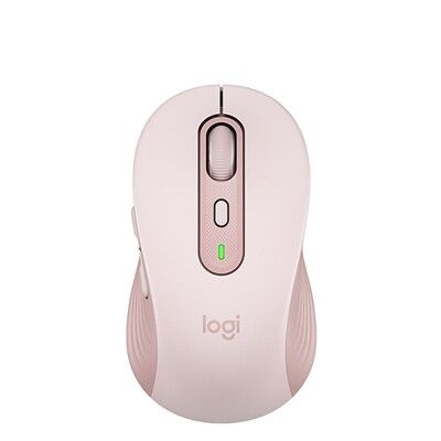 Logitech 羅技 M750L 大手版多工靜音無線滑鼠(玫瑰粉)