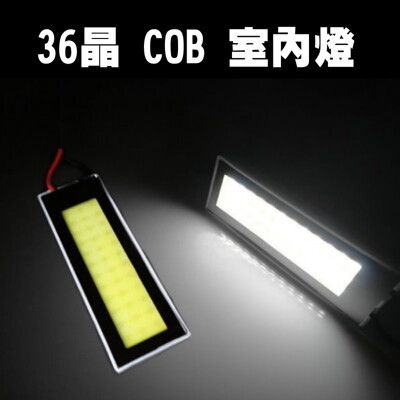 36晶COB面發光LED室內燈後車箱燈車門燈閱讀燈 T10雙尖頭