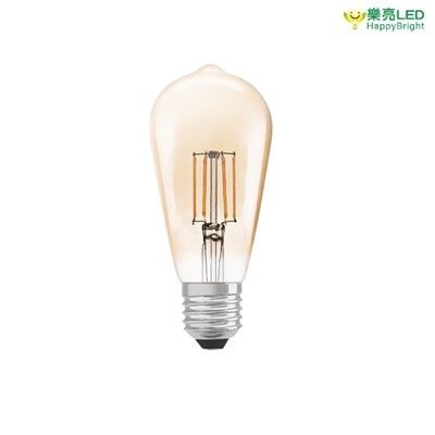 【樂亮】LED 木瓜燈絲燈泡 4W ST64 全電壓 E27燈頭 2700K 黃光 愛迪生復古燈泡