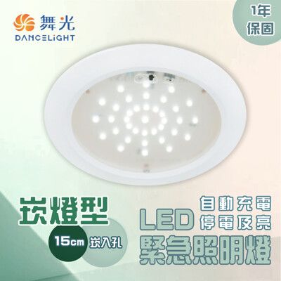 〖永光〗舞光★含稅 LED 15CM 崁燈 2線式 緊急停電照明 全電壓★光彩⁥MT2-LED-28