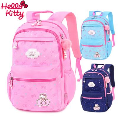 【優貝選】HELLO KITTY 三麗鷗凱蒂貓 多用途學生書包 後背包 3-6年級適用