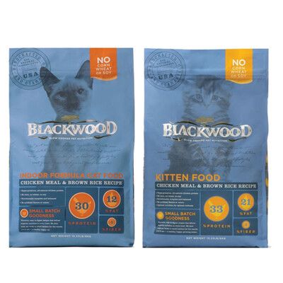 【毛豆寵物】柏萊富 BLACKWOOD 全齡 貓飼料 6KG /13.23磅