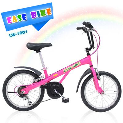 ISHOW網 EASE BIKE 18吋6速 SHIMANO 巨輪多功能休閒車 童車 休閒車