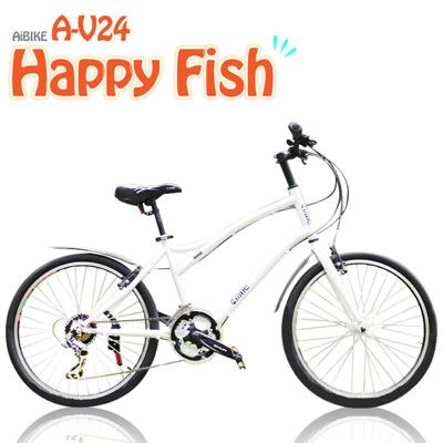 ISHOW網 AiBIKE SHIMANO 24吋21速 開心魚大徑車 大徑車