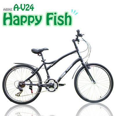 ISHOW網 AiBIKE SHIMANO 24吋27速 開心魚大徑車 大徑車