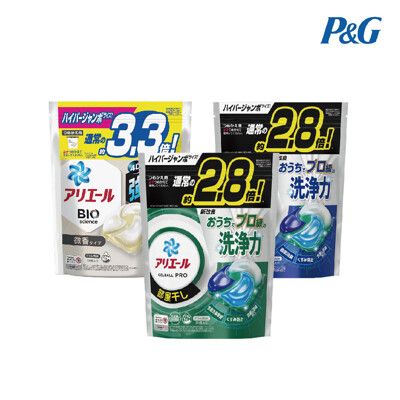 P&G 4D超濃縮抗菌凝膠洗衣球(袋裝/日本境內版)