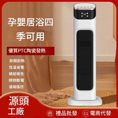 家用節能電暖氣 暖風機語音取暖器  智能速熱靜音電暖器立式