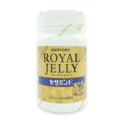 【suntory三得利】蜂王乳+芝麻明e(台灣公司貨)(120顆/瓶)