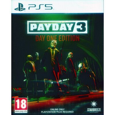 【一起玩】PS5 劫薪日 3 首日版 中文歐版 PAYDAY 3 DAY ONE EDITION