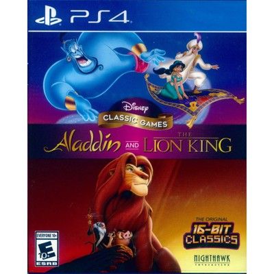 【一起玩】PS4 迪士尼經典遊戲：阿拉丁和獅子王 英日文美版 Disney Classic Ga