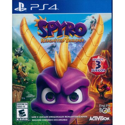 【一起玩】PS4 寶貝龍：重燃三部曲 英文美版(拉丁) Spyro: Reignited Trilo