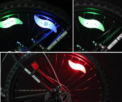 E.City_S造型炫光LED自行車輪燈
