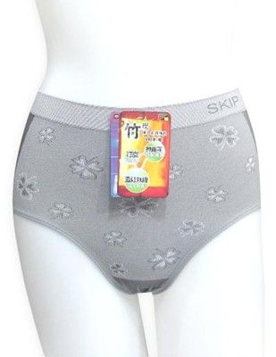 SKIP精品--45%竹炭女高腰三角內褲
