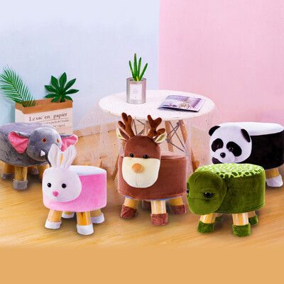 【VENCEDOR】實木動物造型小圓凳