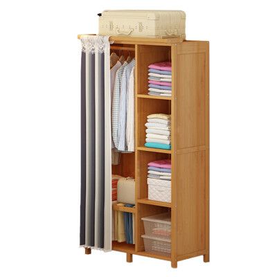 【VENCEDOR】 衣櫃 衣架 衣架收納 DIY木製組裝衣櫥1米-收納櫃 簡易衣櫃 簡單衣櫃