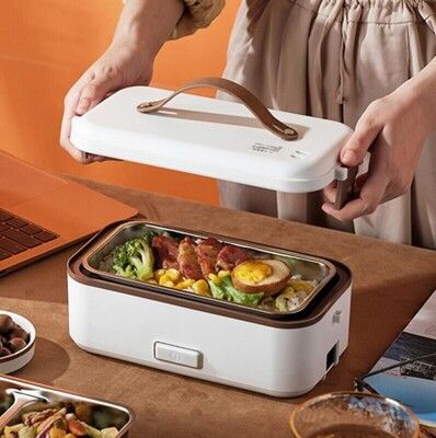 【現貨 一日達】110V三層保溫電熱飯盒 蒸煮加熱飯盒 插電保溫電飯盒