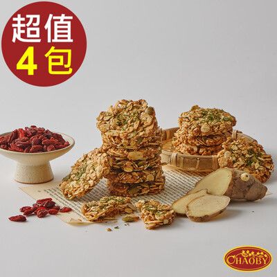 超比食品 纖女系燕麥脆片(海苔麻油雞風味100g) 4包組 燕麥脆片 燕麥片 纖女燕麥 纖食