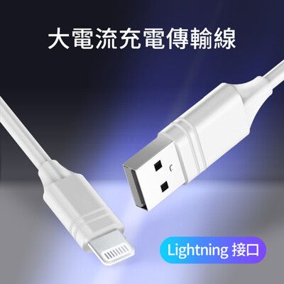 【耀麟國際】Lightning充電傳輸線 TPE加粗線材不纏繞 快充＋傳輸 100CM加長 安全電阻