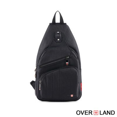 OVERLAND - 素面插扣造型胸背包/肩背包 - 5797