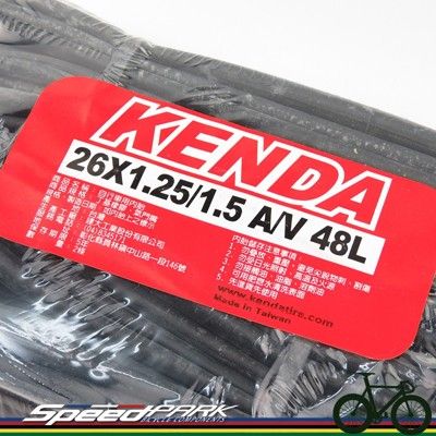 【速度公園】KENDA 建大 高壓內胎 26x1.25/1.5 A/V 48mm 美式氣嘴 氣嘴長度