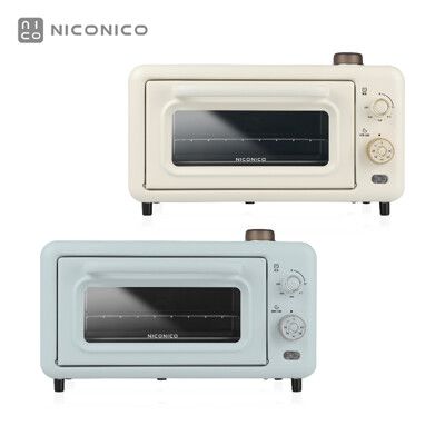 NICONICO，12L蒸氣烤箱 NI-S2308，上下加熱、水蒸氣 升溫快速 送量杯，電烤箱 吐司