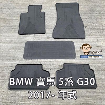 【猴野人】BMW 寶馬 5系 G30 2017- 年式 汽車腳踏墊，橡膠防水防潮 耐熱耐磨 SGS檢