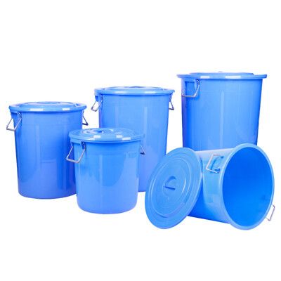 150L藍色多功能儲水桶附蓋垃圾桶 儲水儲物 垃圾桶 發酵桶 儲水桶 一桶多用