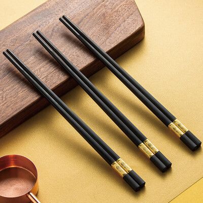 日式合金筷【1盒10雙】 日式筷子 筷子 合金筷 飯店 餐具 中式筷子 耐高溫 防滑筷