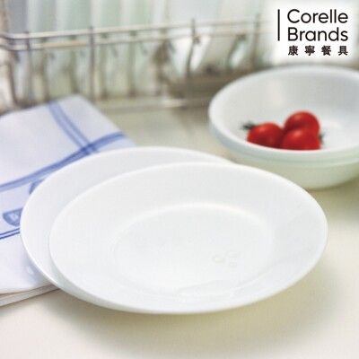 【美國康寧 Corelle】純白系列10吋平盤